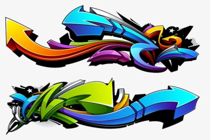 Graffiti Clipart Arrow - Graffiti Arrow Design, HD Png Download, Transparent PNG
