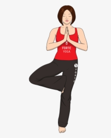 Forte Yoga Tree Pose, HD Png Download, Transparent PNG