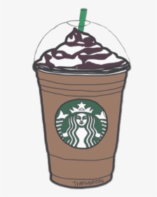 Coffee Latte Starbucks Clip Art - Starbucks Drawing, HD Png Download, Transparent PNG
