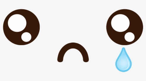 Kawaii Sad Face Png, Transparent Png, Transparent PNG