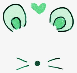 #mouse #green #filter #cute - Snow Mouse Filter Png, Transparent Png, Transparent PNG