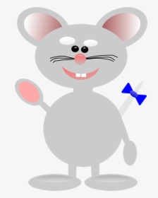 Mouse, Cartoon, Cute, Isolated, Character, Happy, Funny - Mouse Clip Art, HD Png Download, Transparent PNG