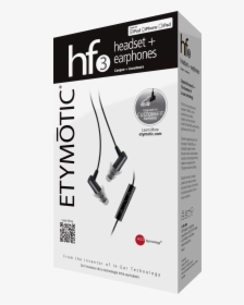 Hf3 Black 3d Box , Png Download - Etymotic Hf5 Black, Transparent Png, Transparent PNG