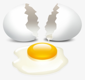 Cracked Egg Vector - Transparent Cracked Egg Clip Art, HD Png Download, Transparent PNG