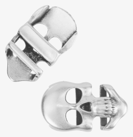 10mm Flat Long Skull Slider Ant Silver - Silver, HD Png Download, Transparent PNG