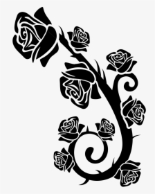 Roses Branch Ornament - Rose Png Icon, Transparent Png, Transparent PNG