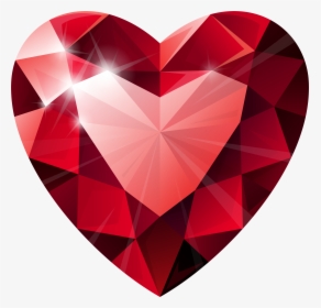On Cut Jewellery Heart Fire Diamond Hearts Clipart, HD Png Download, Transparent PNG