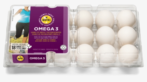 Omega 3 Large White Eggs - Box, HD Png Download, Transparent PNG