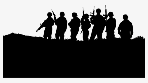 Transparent Military Clip Art - Soldier Silhouette, HD Png Download, Transparent PNG