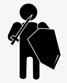 Free Vector Silhouette Soldier - Roman Soldier Silhouette Png, Transparent Png, Transparent PNG