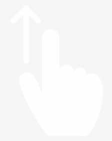 Swipe Up To Throw Sign - White Swipe Up Png, Transparent Png, Transparent PNG