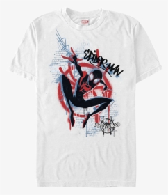 Graffiti Spider Man Into The Spider Verse T Shirt - Spiderman New Universe T Shirt, HD Png Download, Transparent PNG