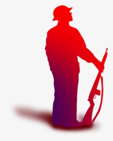 Outline Of Army Man - Soldier Silhouette, HD Png Download, Transparent PNG