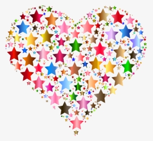 Good Morning Clipart Chalkboard - Png Transparent Heart Stars, Png Download, Transparent PNG
