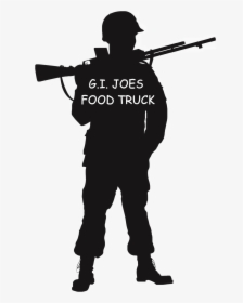 Joes Food Truck, Llc - World War 2 Soldier Silhouette, HD Png Download, Transparent PNG
