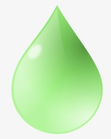 Green Clipart Raindrop - Green Water Drop Transparent, HD Png Download, Transparent PNG