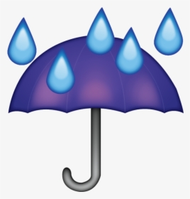 Rain Drops Png - Umbrella Rain Emoji Png, Transparent Png, Transparent PNG