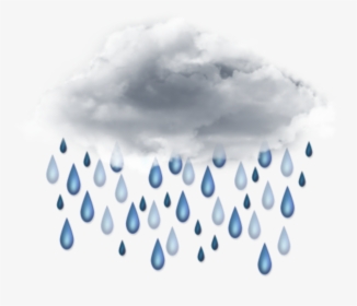 #ftestickers #clipart #cloud #rain #raindrops - Transparent Background Rain Cloud Png, Png Download, Transparent PNG