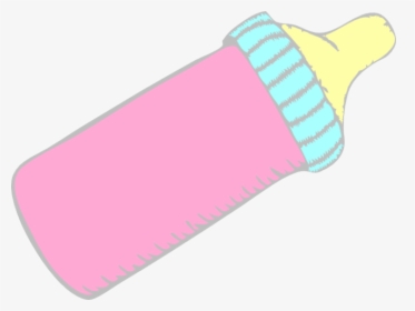 Bottle Clipart Baby Girl - Cartoon Pink Baby Bottles, HD Png Download, Transparent PNG
