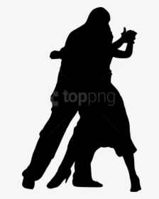 Dancing Silhouette Png - Imagen De Danza En Blanco Y Negro, Transparent Png, Transparent PNG