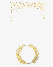 Congratulations Gold Laurels - Gold Confetti Transparent Background, HD Png Download, Transparent PNG
