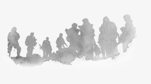 Transparent Soldier Silhouette Clipart - Canadian Soldiers Silhouette, HD Png Download, Transparent PNG