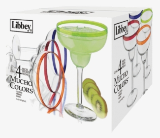 Libbey Mucho Colors Margarita Glass - Martini Glass, HD Png Download, Transparent PNG