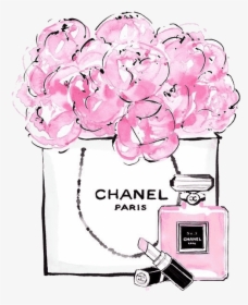 Download Perfume Bottle With Pink Chanel Logo Wallpaper  Wallpaperscom