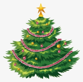 Christmas Tree Cartoon Big, HD Png Download, Transparent PNG