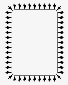 Black And White Border Zig Zag, HD Png Download, Transparent PNG
