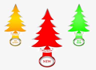 Christmas Tree Silhouette Illustration - Christmas Tree, HD Png Download, Transparent PNG