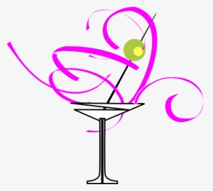Transparent Martini Glass Clipart - Clip Art Martini Glass, HD Png Download, Transparent PNG