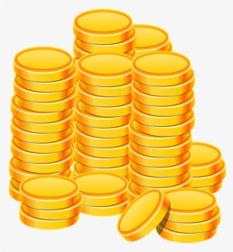 Coin, Heap, Golden, Game, Asset, Money, Pile, Gold - Piece De Monnaie Png, Transparent Png, Transparent PNG