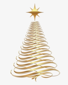 Large Tree Png - Gold Christmas Tree Clip Art, Transparent Png, Transparent PNG
