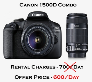Canon Eos Rebel T7 - Dslr Canon 1500d Kit, HD Png Download, Transparent PNG