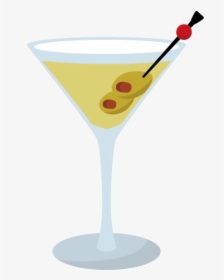 Clip Art Cocktail Glass Cartoon - Martini Glass, HD Png Download, Transparent PNG