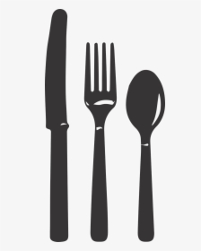Fork Knife Spoon Free Picture - Silhouette, HD Png Download, Transparent PNG