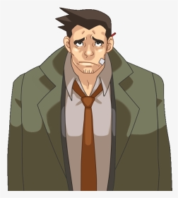 Ace Attorney Gumshoe Gif, HD Png Download, Transparent PNG