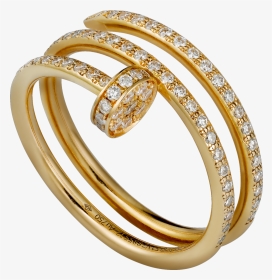 Cartier Un Clou Ring Diamond, HD Png Download, Transparent PNG