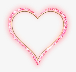 #heart #hearts #pink #neon #glowing #neonlight #love - Heart, HD Png Download, Transparent PNG