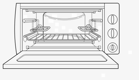 Line Art,angle,area - Oven Toaster Clipart Black And White, HD Png Download, Transparent PNG