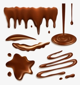 Milkshake Icing Chocolate Bar Cupcake - Melted Chocolate Clip Art, HD Png Download, Transparent PNG