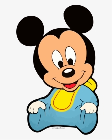 Baby Mickey Front View Clipart Png - Cartoon Baby Mickey Mouse, Transparent Png, Transparent PNG