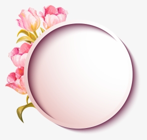 #ftestickers #background #frame #flowers #3deffect - Circle, HD Png Download, Transparent PNG