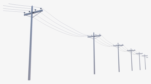 Utility Clipart - Transparent Electricity Pole Png, Png Download, Transparent PNG