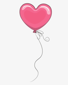 Pink Heart Balloon Png, Transparent Png, Transparent PNG