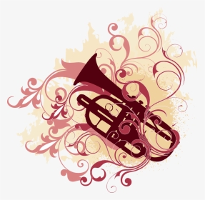 Royalty-free Trumpet Illustration - Musical Instrument Vector Png, Transparent Png, Transparent PNG