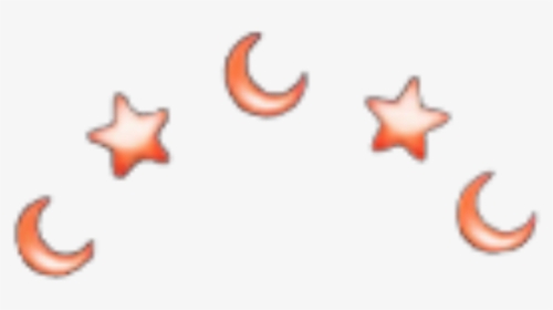 #red #rosegold #star #stars #moon #moons #aesthetic - Stars And Moons Aesthetic, HD Png Download, Transparent PNG