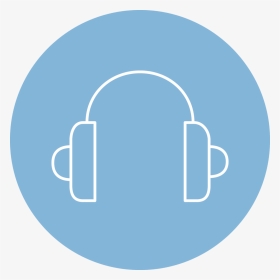 Headphones - Circle, HD Png Download, Transparent PNG