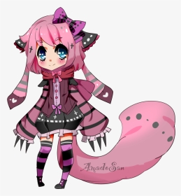 Goth Drawing Anime Character - Pastel Goth Anime Character, HD Png Download, Transparent PNG